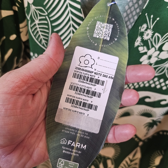 Farm Rio Parrot Floral Tropical Kimono Sleeve Shift Mini Open Back Dress - Picture 6 of 12